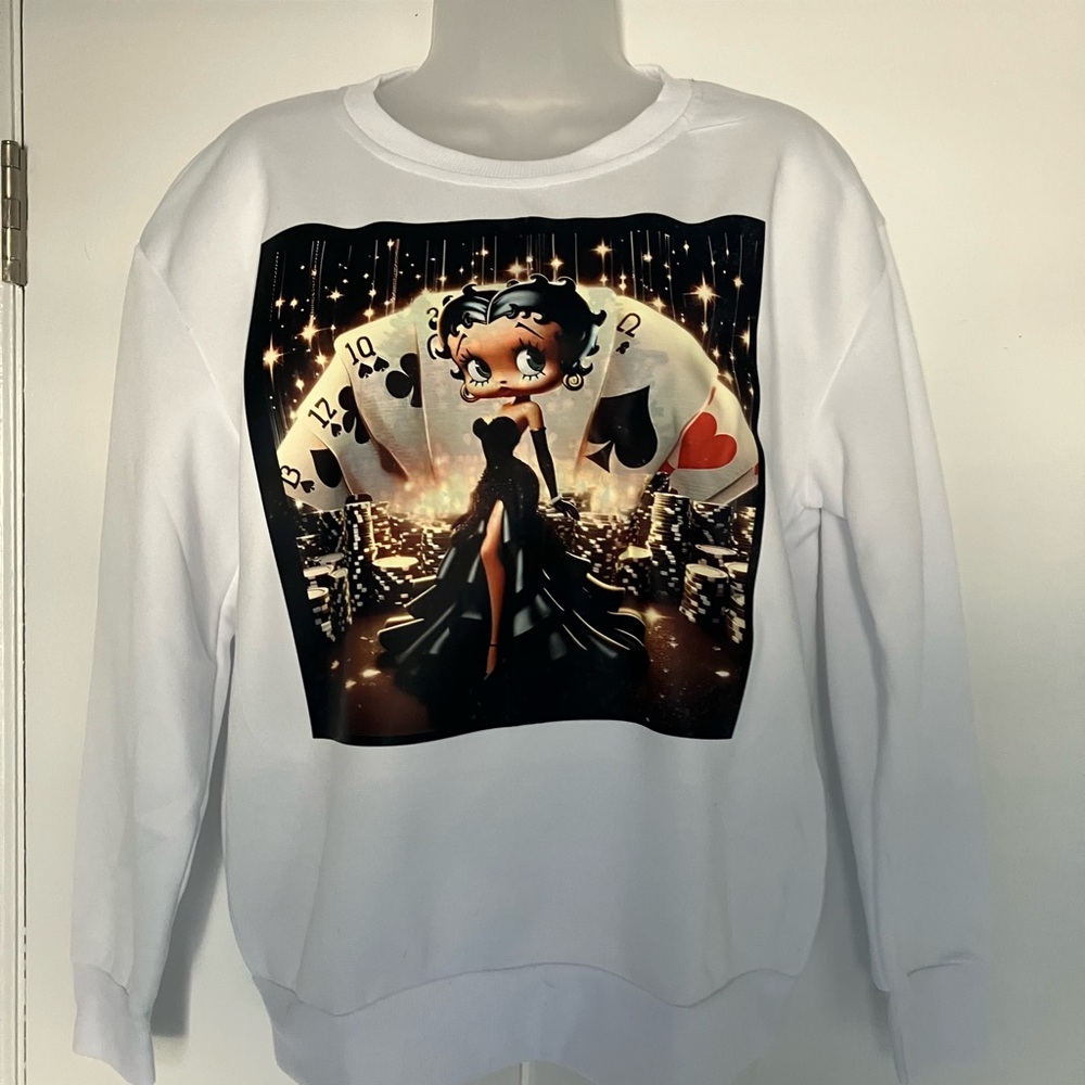 White Graphic Sweatshirt